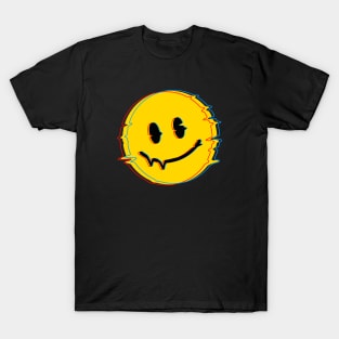 70s Smile Face Glitch T-Shirt